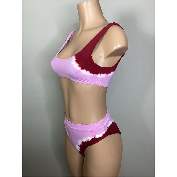 New. L*SPACE pink tie dye bikini. Retails $220. Small - Picture 10 of 11